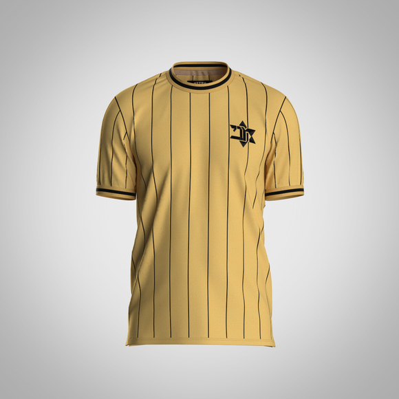 Maccabi Retro Shirt - Yellow Black