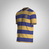 Maccabi retro shirt - yellow and blue stripes